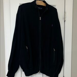 Polo by Ralph Lauren Men's Black Zip-Up Sweatshirt